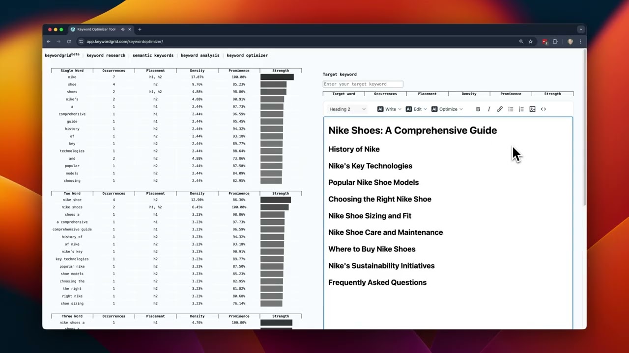 Announcing Keyword Grid