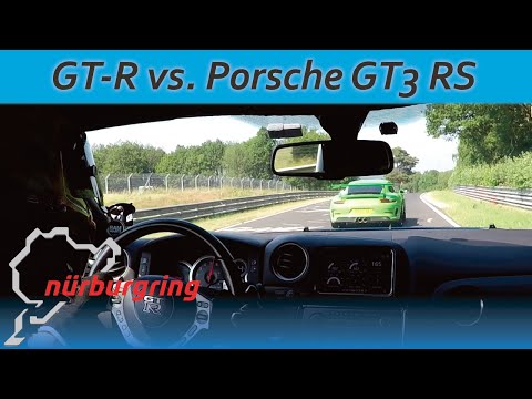GT-R trying to keep up with a fast GT3 RS | Nürburgring Nordschleife BTG