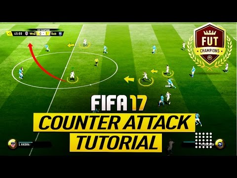 FIFA 17 UNSTOPPABLE COUNTER ATTACK TUTORIAL - HOW TO SCORE FAST & EASY GOALS - TIPS & TRICKS