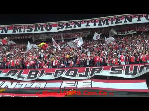 "- Independiente Santa Fe Vs Nacional de Uruguay - Copa Total Sudamericana 2015 -" Barra: La Guardia Albi Roja Sur • Club: Independiente Santa Fe