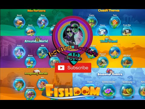 Fishdom - All Aquariums - World 1 - 5 + 10 Seasonal Events Aquariums - All Decorations -Walk Through