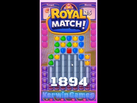Royal Match Level 1894 - No Boosters Gameplay