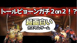 【ＯＷ】トールビョーンガチ２on２ってなんなのだ！(笑)超面白いカスタムゲーム！！【オーバーウォッチ】
