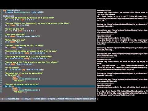 Clojure Koans: Lists