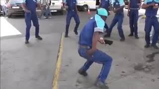 PETROL ATTENDANCERS DANCING WAYA WAYA SONG BY MASTER KG