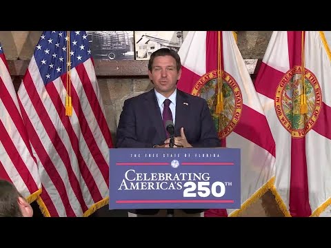 Gov. DeSantis holds press conference in Vero Beach