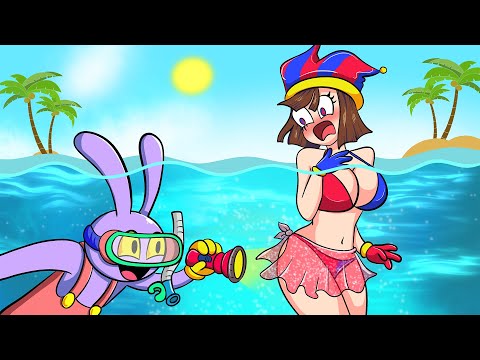 JAX STEALS POMNI'S SWIMSUIT! ANGRY REACTION? DIGITAL CIRCUS