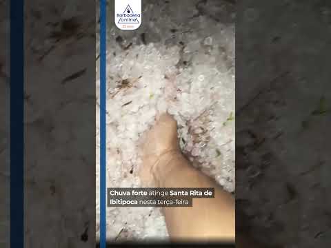 Chuva forte atinge Santana do Garambéu e Santa Rita de Ibitipoca nesta terça-feira