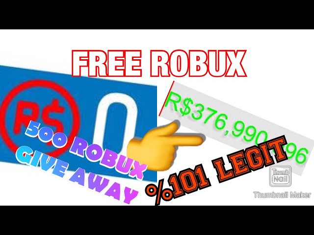 How To Get Free 500 Robux - account 500 robux