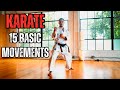 KARATE 15 BASIC MOVEMENTS ️ SHOTOKAN KARATE