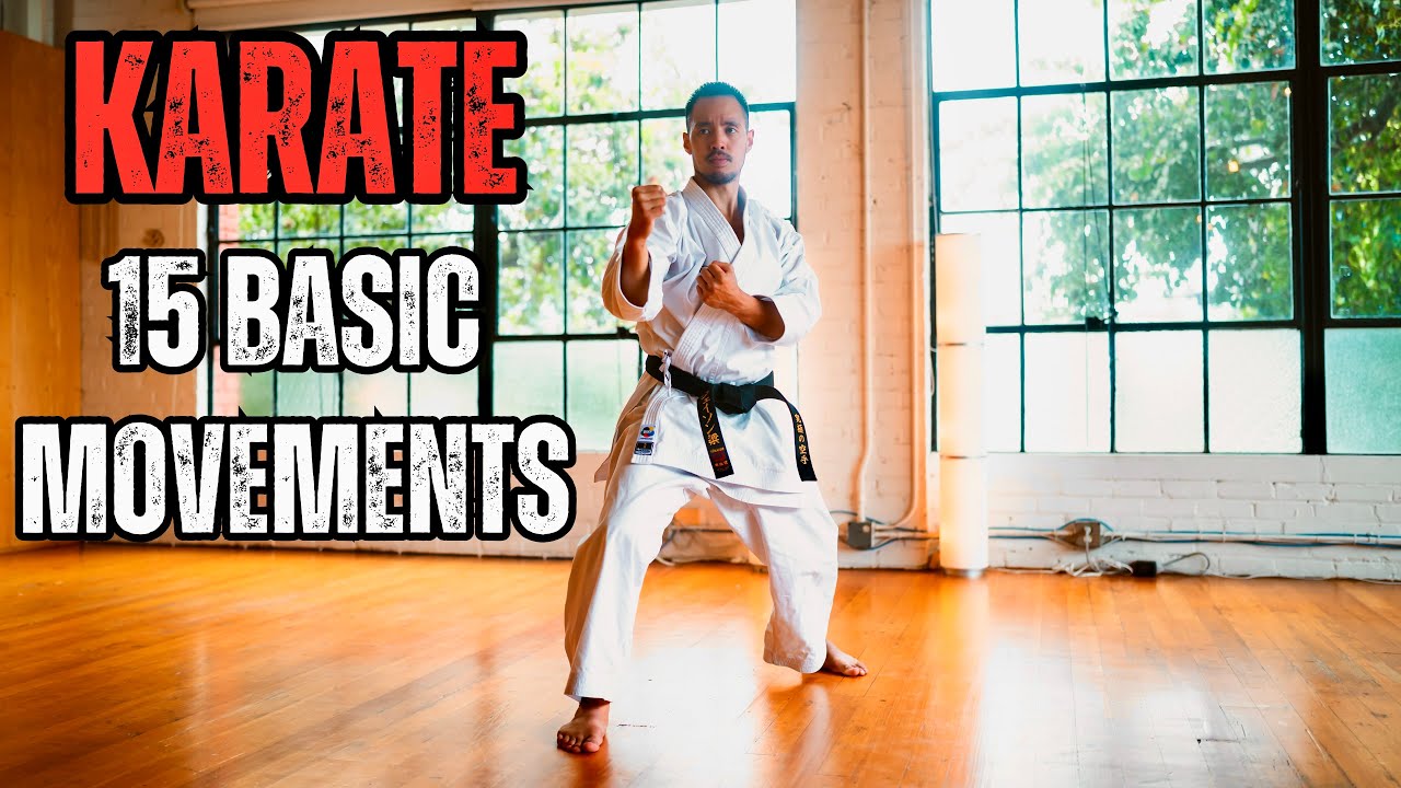 KARATE 15 BASIC MOVEMENTS 🥋⛩️ | SHOTOKAN KARATE