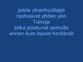 Kotiteollisuus - Minä olen (lyrics) 
