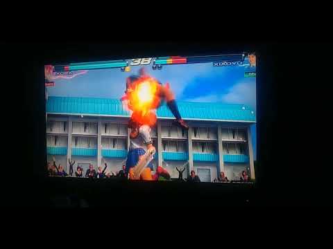 Tekken Tag Tournament  2 Prologue Alisa Chainsaw  Slices Throw on Xiaoyu Ryona 2