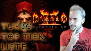 TURBO TOP TIER LISTE Diablo 2 Resurrected : Résumé des meilleurs builds par classes !!
