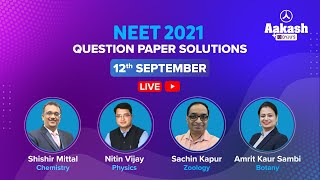 NEET (UG) 2021 Paper Live Discussion with Solutions | NEET 2021 Answer Key | Aakash BYJU'S NEET