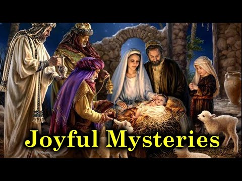 Misterios Gozosos - Santo Rosario en inglés con letra - The Holy Rosary -  Joyful Mysteries