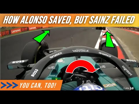 Alonso's 3-step save at China, & why Sainz crashed