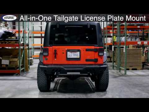 Kentrol Backside - Tailgate License Plate Mount with LEDs | 80703 80707