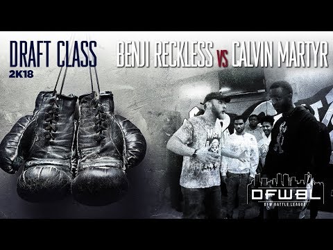 DFWBL | Battle Rap | Benji Reckless vs Calvin Martyr | #DraftClass2K18