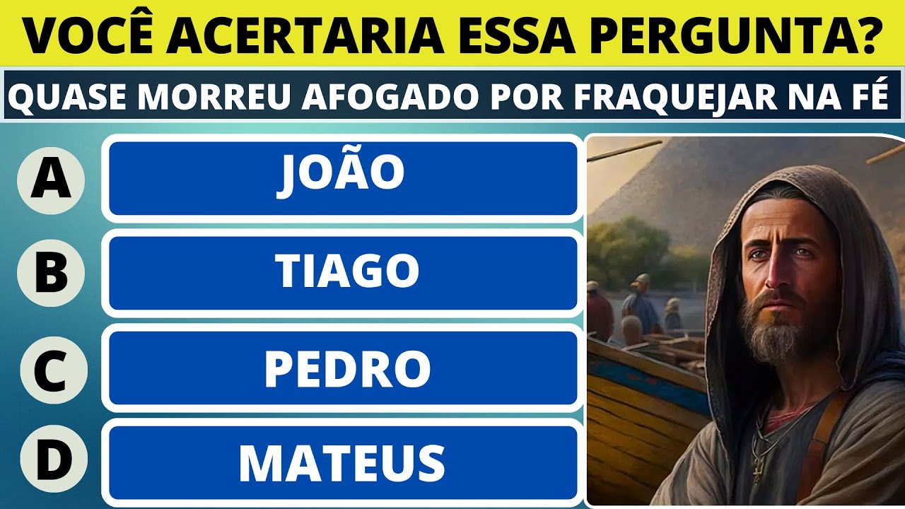 15 PERGUNTAS BÍBLICAS COM RESPOSTAS  NÍVEL MÉDIO/DIFÍCIL - QUIZ BÍBLICO