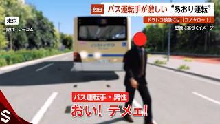 【独自】「コノヤロー！」バス運転手があおり運転…激しい蛇行やクラクションで110番通報 東京【GTA5】