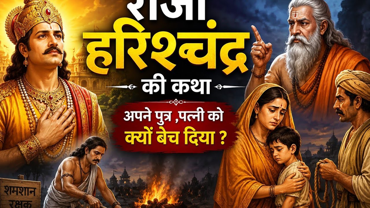 राजा हरिश्चंद्र अपनी पत्नी को क्यों बेच दिया ∆राजा हरिश्चंद्र की कथा•