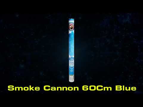 Jeff's Fireworks - SMOKE CANNON 60CM BLUE