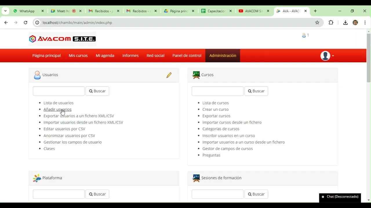2.3 Crear usuario estudiante
