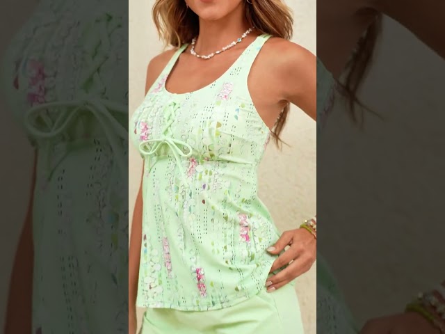 Vídeo relacionado con YUECIBAI Bikinis Bañador Traje De Baño para Mujer Conjunto De Bikini Elegante Conjunto De Bikini De Talle Alto para Mujer con Estilo Tankini De Dos Piezas S Verde