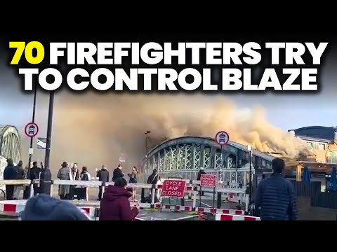 🚨 INFERNO by Euston: Massive Fire Brings London to a STANDSTILL