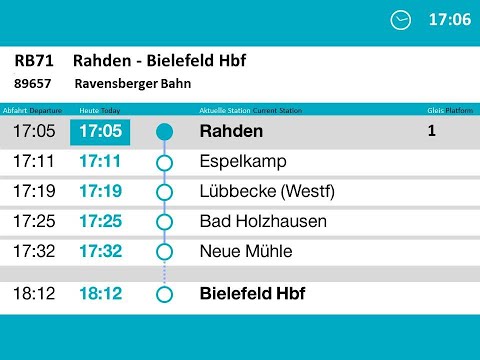 [ERB] Ansagen RB71 Rahden - Bielefeld