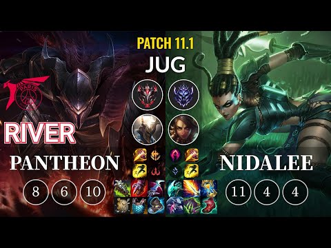 TLN River Pantheon vs Nidalee Jungle - KR Patch 11.1