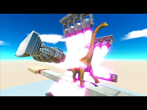 Run through the jet wheel trap - Animal Revolt Battle Simulator