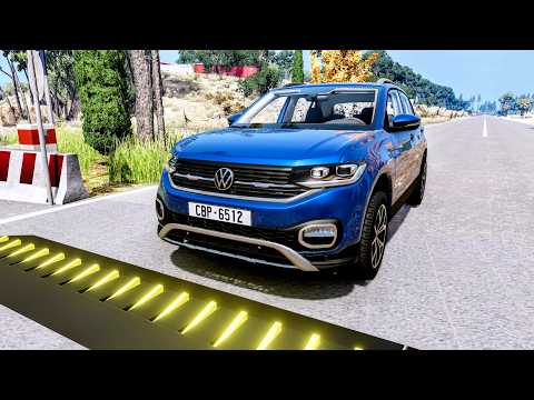 Spike Strip High Speed Crashes #75 – BeamNG Drive | CrashBoomPunk