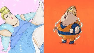 Fat version of Cartoon characters part 1 | WOW