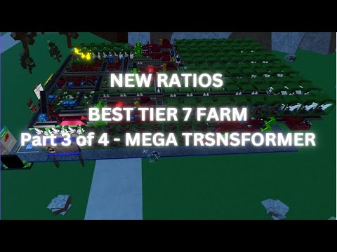(NEW RATIOS) Best tier 7 farm - Mega Transformer | Roblox factory simulator