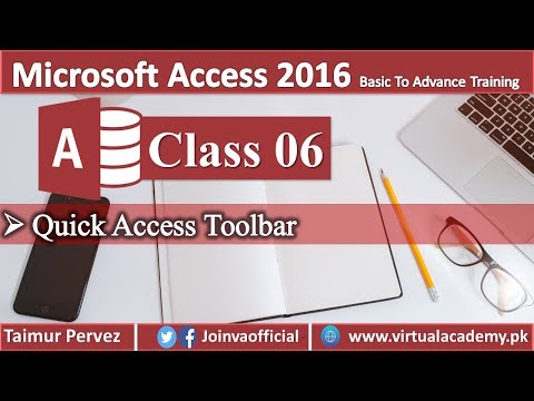Microsoft Access Complete Tutorials | Quick Access Toolbar 06