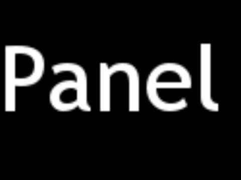 How to Pronounce Panel