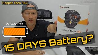 Best Rugged Smartwatch With GPS And Flashlight? KOSPET Tank T4C Full Review