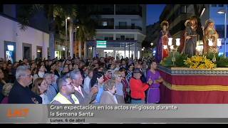 Gran expectaci&oacute;n en los actos religiosos durante la Semana Santa