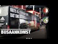 LIVE: Spelersbus Feyenoord komt aan bij De Kuip