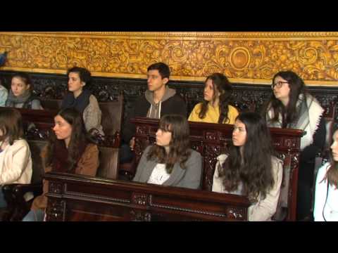 Un grupo de estudiantes franceses de intercambio visita la ciudad