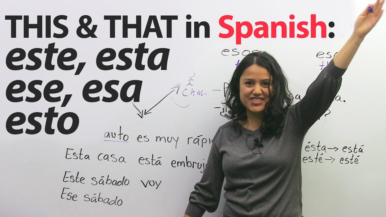 This, that, these, those in Spanish: ESTE, ESTA, ESE, ESA, ESTO, and more!