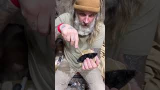 Obsidian vs. Human Flesh #stonetools #flintknapping #survival #obsidian