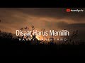 DISAAT HARUS MEMILIH PANCE F PONDAAG LYRIC COVER HARRY PARINTANG