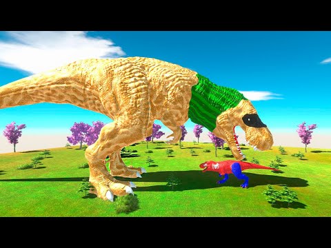 👊SANDMAN vs SPIDER-MAN T-REX (1VS1) - Animal Revolt Battle Simulator