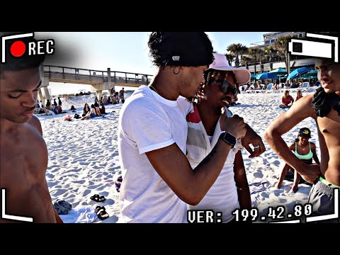 THE GROUP WENT TO THE BEACH | OLD VLOG BTW