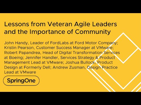 Lessons from Veteran Agile Leaders and the Importance ... - YouTube