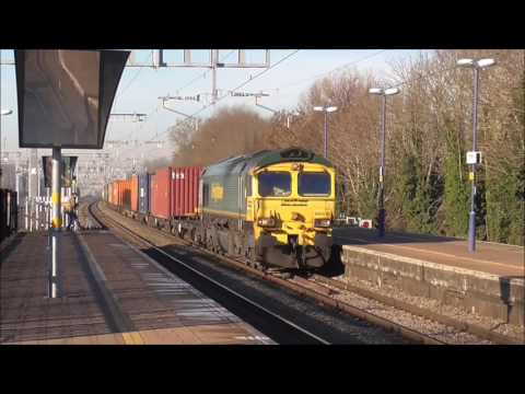 Freight trains & test trains at Keynsham Didcot parkway & Cholsey