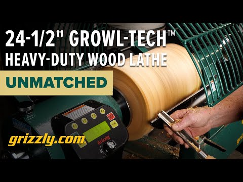 Growltech Heavy-Duty Wood Lathe from Grizzly - Model G0995